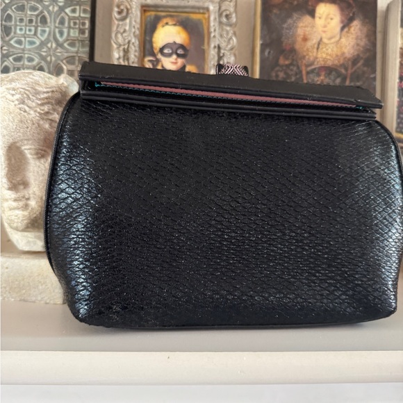Rare Henry Charles Celest Black Clutch Cosmetic Bag‎ - Picture 7 of 17
